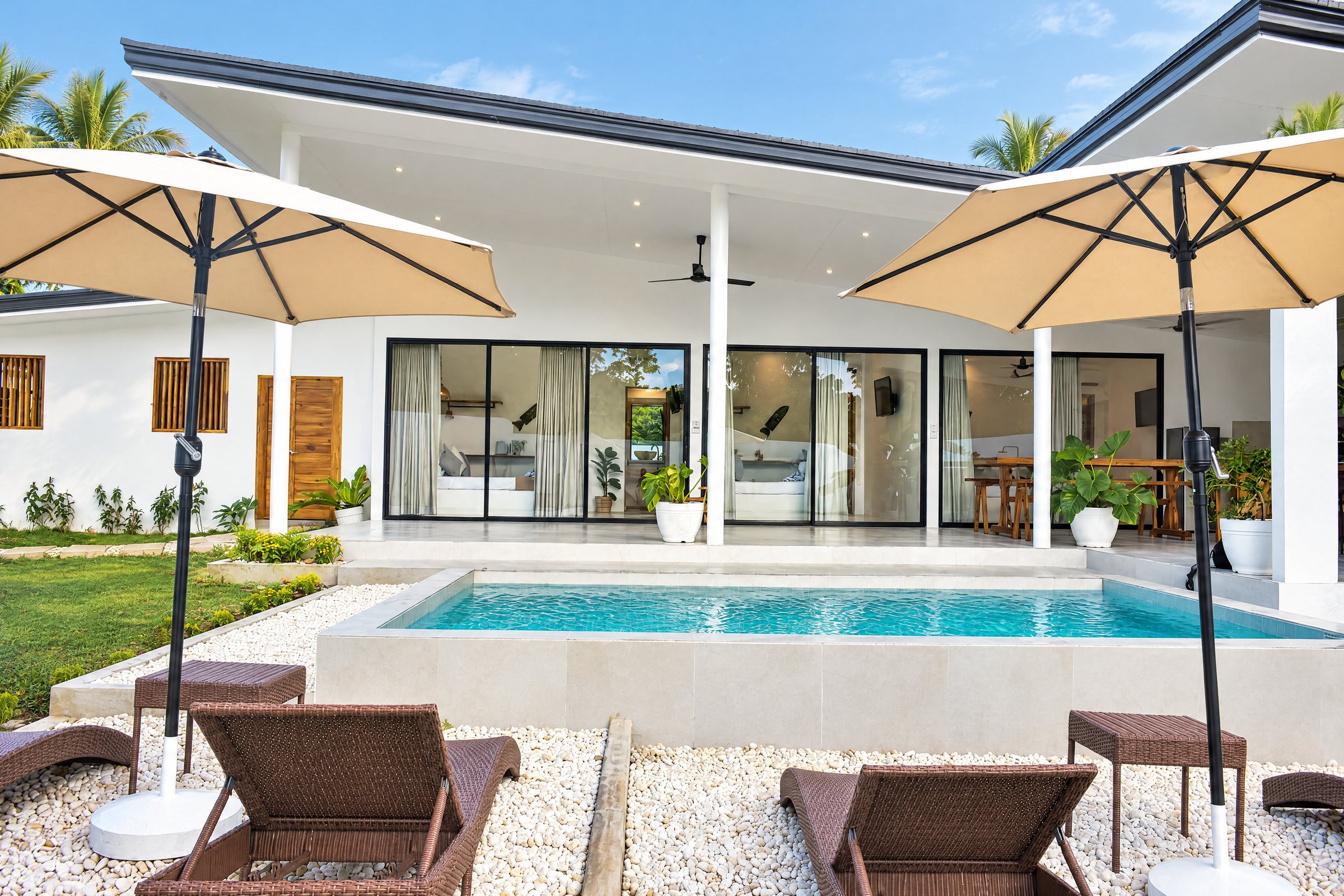 The garden pool